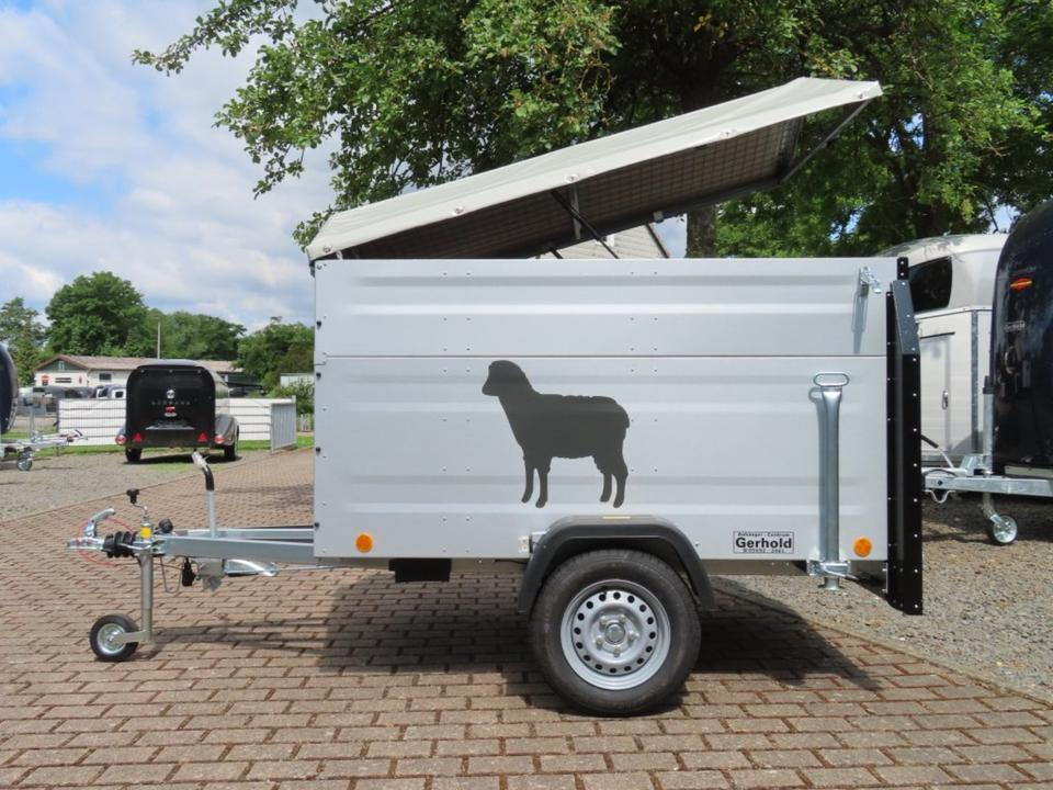 TPV Kleinviehanhänger 1,0t Flügeltür Viehanhänger Ziegen Schafe - Reboque transporte de gado: foto 4 TPV Kleinviehanhänger 1,0t Flügeltür Viehanhänger Ziegen Schafe - Reboque transporte de gado: foto 4