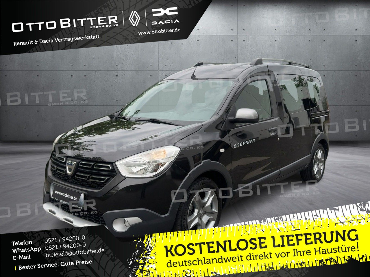 Dacia Dokker Stepway TCe130 ANHÄNGERKUPPLUNG/WINTERR - Furgão de passageiros: foto 1 Dacia Dokker Stepway TCe130 ANHÄNGERKUPPLUNG/WINTERR - Furgão de passageiros: foto 1