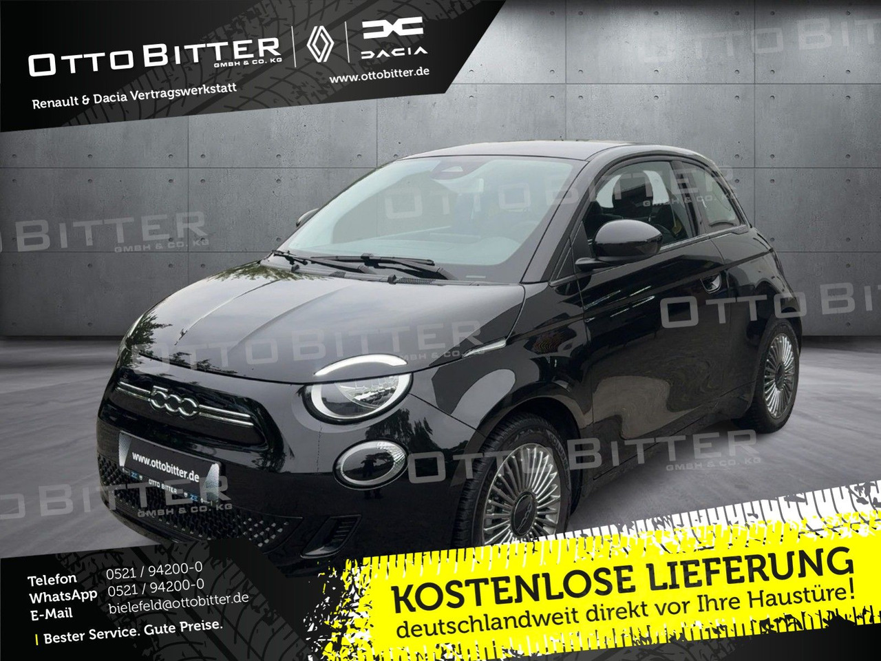 Fiat 500e Icon Elektro 16"ALU/NAVI/SCHNELLADER-50KW - Sedã: foto 1 Fiat 500e Icon Elektro 16"ALU/NAVI/SCHNELLADER-50KW - Sedã: foto 1