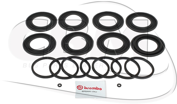 BREMBO CALLIPER SEAL KIT - ZF (50130477501) - Pinça de freio de Ônibus: foto 1 BREMBO CALLIPER SEAL KIT - ZF (50130477501) - Pinça de freio de Ônibus: foto 1
