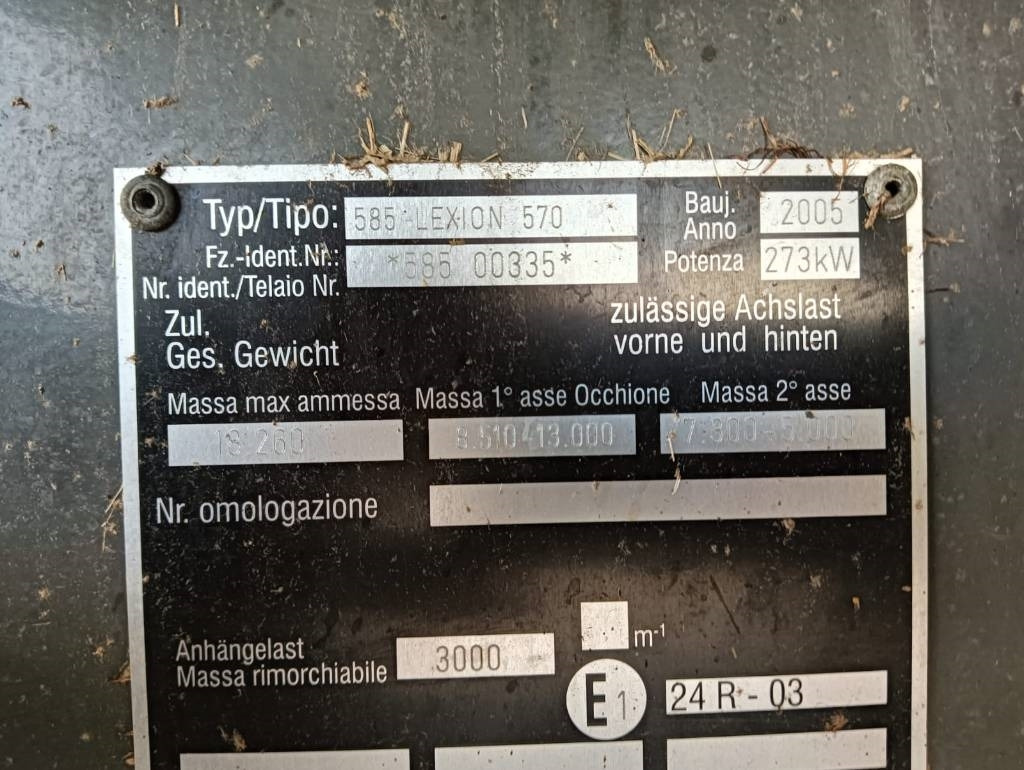 Locação de Claas Lexion 570  Claas Lexion 570: foto 12