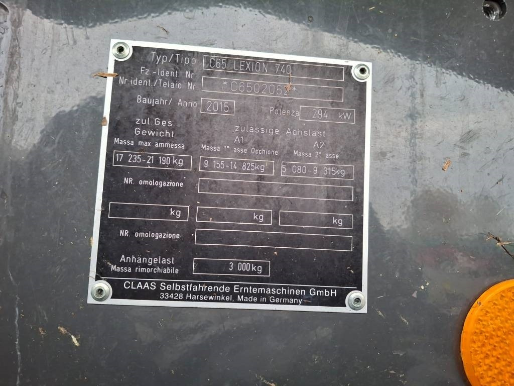 Claas Lexion 740 - Ceifeira debulhadora: foto 3 Claas Lexion 740 - Ceifeira debulhadora: foto 3