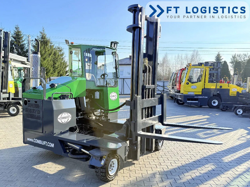 Empilhador de 4 vias Combilift C5000L | GAS | DUPLEX 4100MM | FORK POSITIONER | FULL CABIN | FREE LIFT | PERFECT CONDITION | A wide range of four-way and side-: foto 14