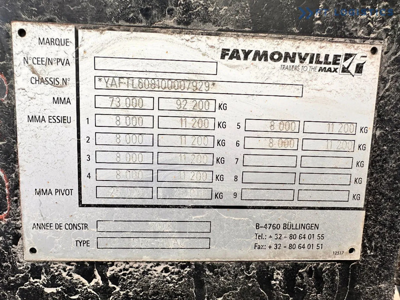 Faymonville FAYMONVILLE STZ-6WAU – 6 AXLES – 92.2T GVW – 73T PAYLOAD – HYDRAULIC RAMPS – EXCELLENT CONDITION! - Semireboque baixa: foto 3 Faymonville FAYMONVILLE STZ-6WAU – 6 AXLES – 92.2T GVW – 73T PAYLOAD – HYDRAULIC RAMPS – EXCELLENT CONDITION! - Semireboque baixa: foto 3