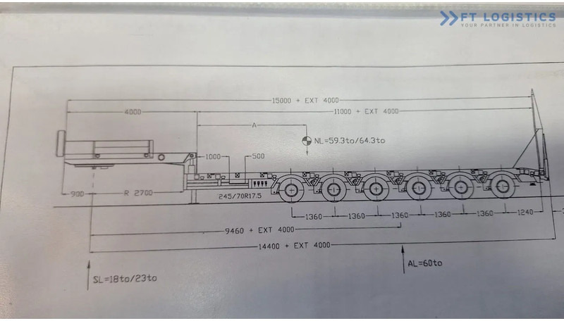 Faymonville FAYMONVILLE STZ-6WAU – 6 AXLES – 92.2T GVW – 73T PAYLOAD – HYDRAULIC RAMPS – EXCELLENT CONDITION! - Semireboque baixa: foto 2 Faymonville FAYMONVILLE STZ-6WAU – 6 AXLES – 92.2T GVW – 73T PAYLOAD – HYDRAULIC RAMPS – EXCELLENT CONDITION! - Semireboque baixa: foto 2