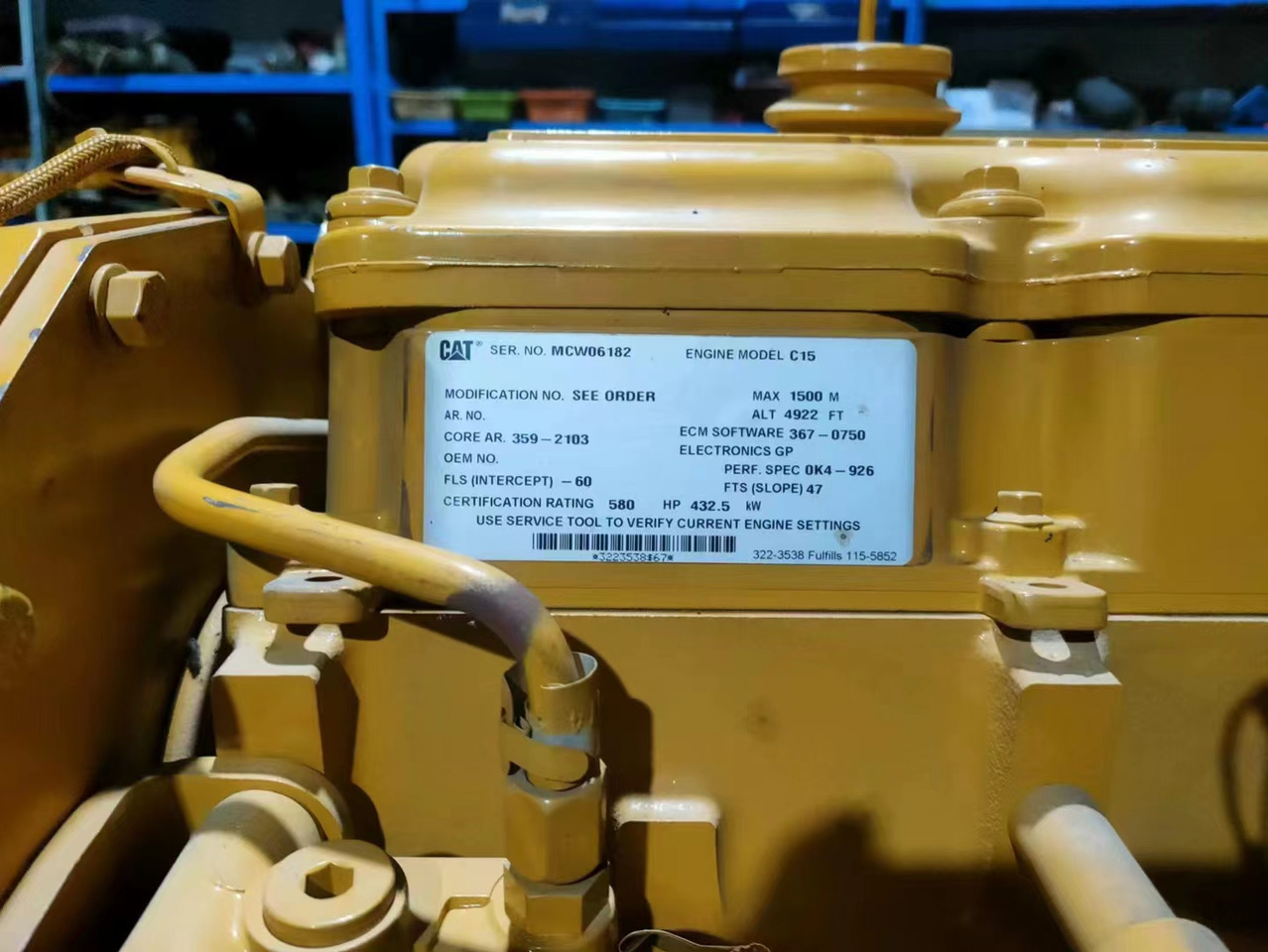 CATERPILLAR C15 - Motor de Escavadeira: foto 5 CATERPILLAR C15 - Motor de Escavadeira: foto 5