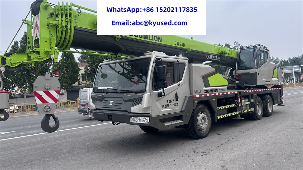 ZOOMLION ZTC251V QY25V 25TON 30TON 35TON 40TON 50TON 55TON 70TON 80TON 100T - Guindaste móvel: foto 1 ZOOMLION ZTC251V QY25V 25TON 30TON 35TON 40TON 50TON 55TON 70TON 80TON 100T - Guindaste móvel: foto 1