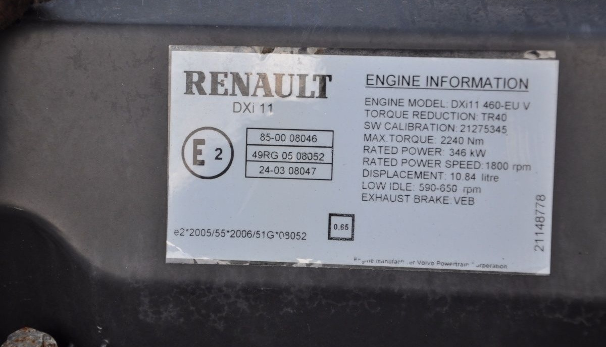 Renault DXi11 Renault PREMIUM DXI - Motor de Caminhão: foto 3 Renault DXi11 Renault PREMIUM DXI - Motor de Caminhão: foto 3