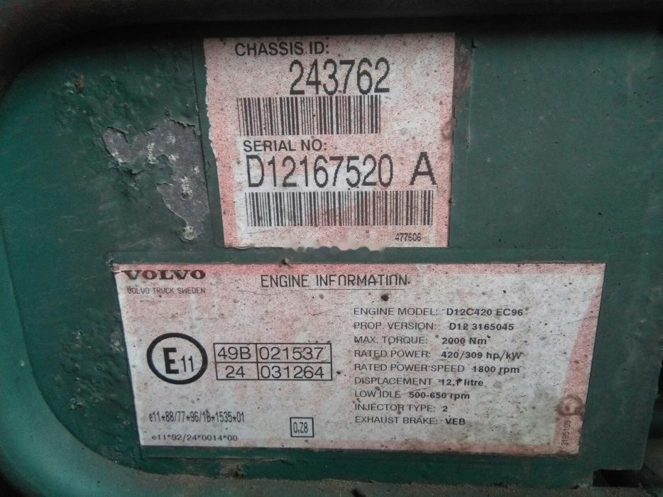 Volvo D12C   Volvo FH 12 - Motor de Caminhão: foto 4 Volvo D12C   Volvo FH 12 - Motor de Caminhão: foto 4