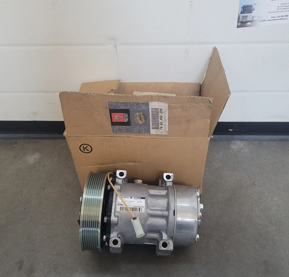 POMPA KLIMATYZACJI RENAULT RANGE T GAMA ORYGINAŁ NOWA CHWALIM116 7482492298 - Peça de ar condicionado de Caminhão: foto 1 POMPA KLIMATYZACJI RENAULT RANGE T GAMA ORYGINAŁ NOWA CHWALIM116 7482492298 - Peça de ar condicionado de Caminhão: foto 1