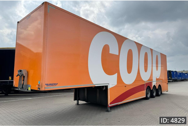BURGERS Double-Deck / Steering axle / Tail lift / 7 pieces - Semireboque furgão: foto 1 BURGERS Double-Deck / Steering axle / Tail lift / 7 pieces - Semireboque furgão: foto 1