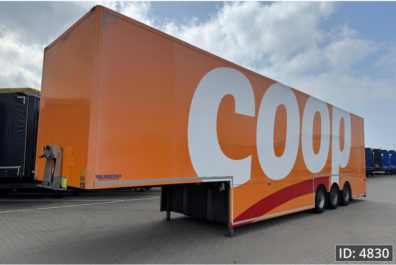 BURGERS Double-Deck / Steering axle / Tail lift / Racing - Semireboque furgão: foto 1 BURGERS Double-Deck / Steering axle / Tail lift / Racing - Semireboque furgão: foto 1