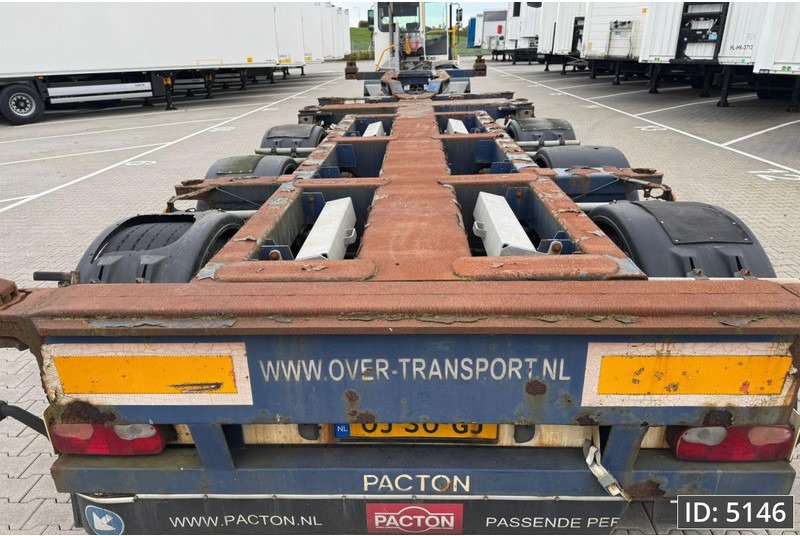 Semireboque transportador de contêineres/ Caixa móvel Pacton T3-010 / Multichassis / BPW Drum: foto 7 Semireboque transportador de contêineres/ Caixa móvel Pacton T3-010 / Multichassis / BPW Drum: foto 7