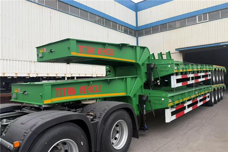 TITAN 4 Axle 100 Ton Low Bed Truck Trailer for Sale In Zimbabwe - Semireboque baixa: foto 4 TITAN 4 Axle 100 Ton Low Bed Truck Trailer for Sale In Zimbabwe - Semireboque baixa: foto 4