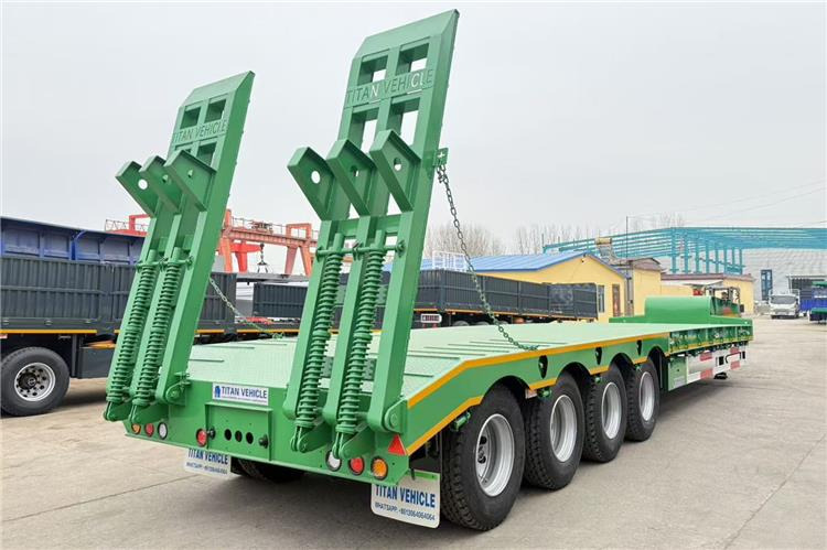 TITAN 4 Axle 100 Ton Low Bed Truck Trailer for Sale In Zimbabwe - Semireboque baixa: foto 2 TITAN 4 Axle 100 Ton Low Bed Truck Trailer for Sale In Zimbabwe - Semireboque baixa: foto 2