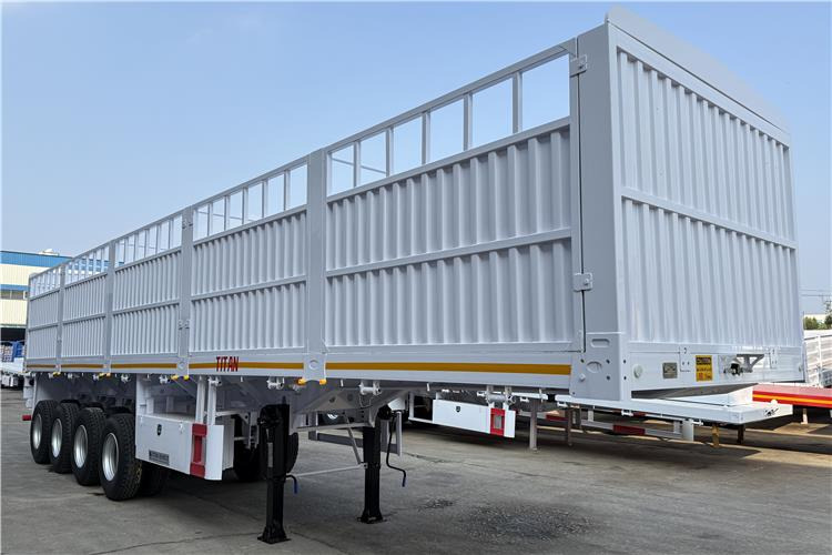 TITAN 4 Axle 80 Ton Fence Cargo Truck Trailer for Sale in Nigeria - Semireboque transporte de gado: foto 2 TITAN 4 Axle 80 Ton Fence Cargo Truck Trailer for Sale in Nigeria - Semireboque transporte de gado: foto 2