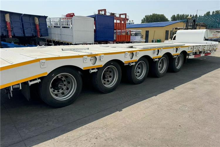 TITAN 5 Axle 100 Ton Low Bed Trailer for Sale In Tanzania - Semireboque baixa: foto 3 TITAN 5 Axle 100 Ton Low Bed Trailer for Sale In Tanzania - Semireboque baixa: foto 3