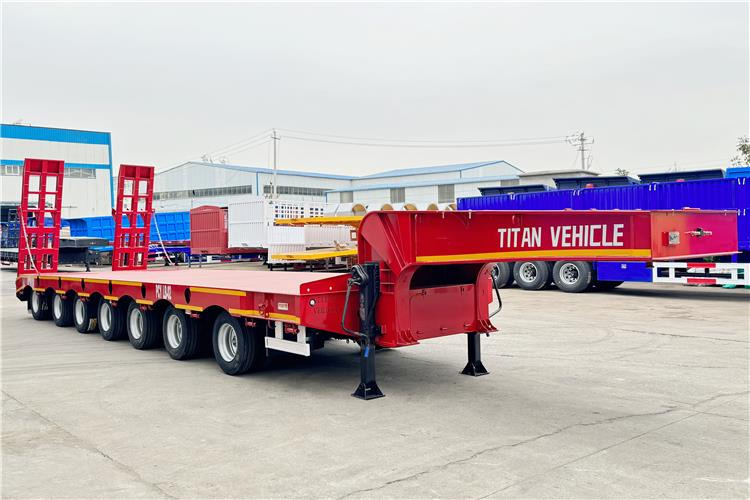 TITAN 7 Axle 120 Ton Lowbed Trailer for Sale In Saudi Arabia - Semireboque baixa: foto 1 TITAN 7 Axle 120 Ton Lowbed Trailer for Sale In Saudi Arabia - Semireboque baixa: foto 1