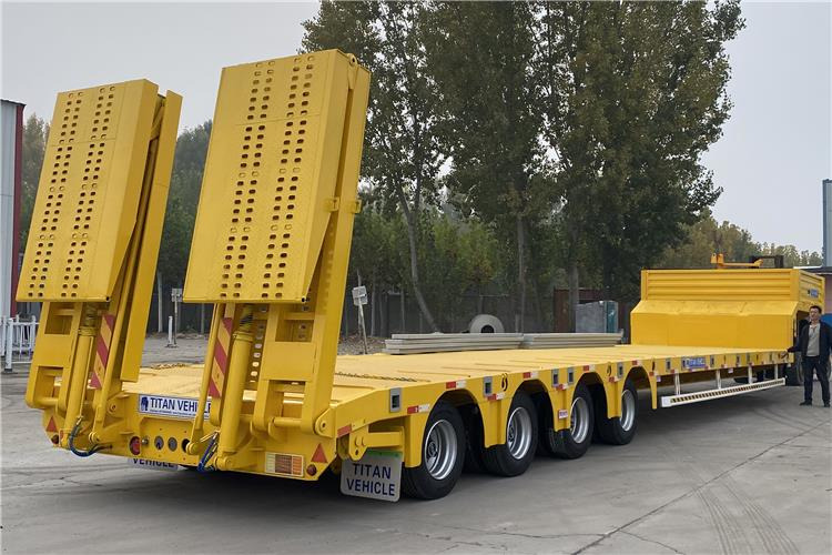 TITAN Heavy Duty 4 Low Bed Trailer for Sale Price In Guinea - Semireboque baixa: foto 5 TITAN Heavy Duty 4 Low Bed Trailer for Sale Price In Guinea - Semireboque baixa: foto 5