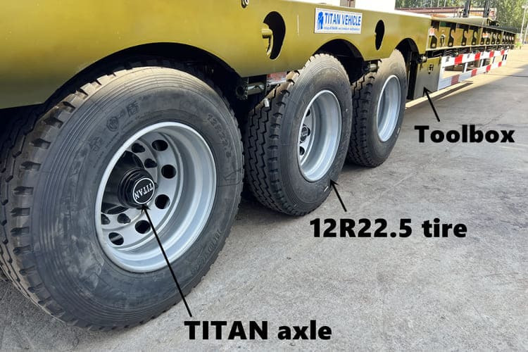 TITAN Low Bed Trailer Truck for Sale in Zambia - Semireboque baixa: foto 4 TITAN Low Bed Trailer Truck for Sale in Zambia - Semireboque baixa: foto 4