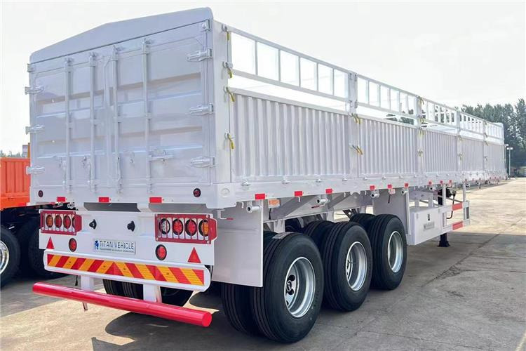 TITAN Tri Axle 60 Ton Fence Cargo Semi Trailer for Sale In Guinea - Semireboque transporte de gado: foto 3 TITAN Tri Axle 60 Ton Fence Cargo Semi Trailer for Sale In Guinea - Semireboque transporte de gado: foto 3