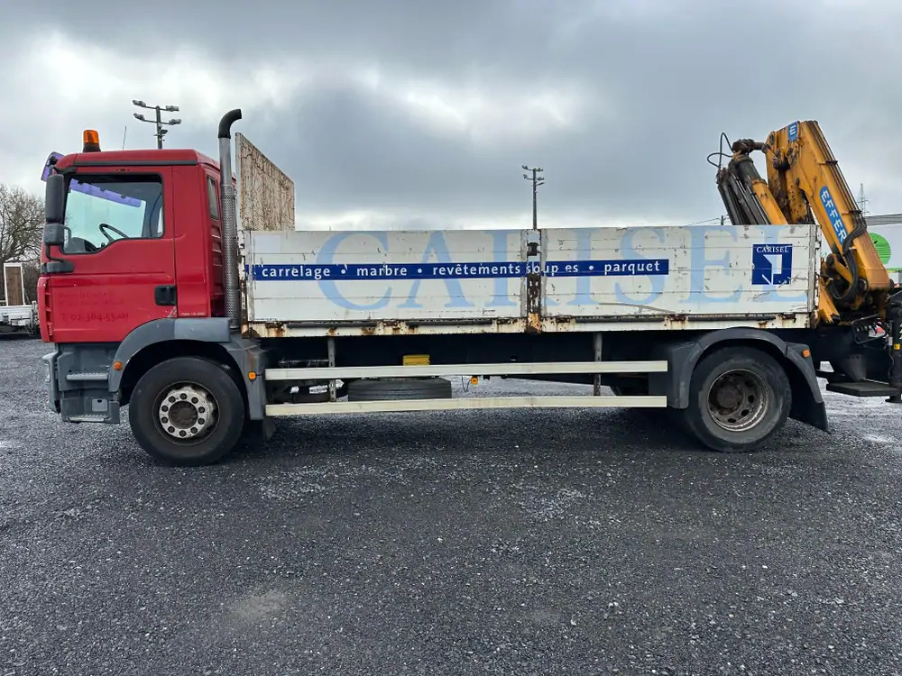 Caminhão grua, Camião de caixa aberta/ Plataforma MAN TGM 18.280 *202000 km*Grue EFFER type 120 3 S*PREMIER PROPRIO: foto 7