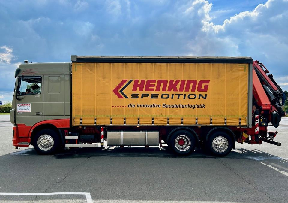 DAF DAF XF 460 FAN + PALFINGER + 16mtr + Lenkachse + EURO 6 - Caminhão com lona, Caminhão grua: foto 3 DAF DAF XF 460 FAN + PALFINGER + 16mtr + Lenkachse + EURO 6 - Caminhão com lona, Caminhão grua: foto 3