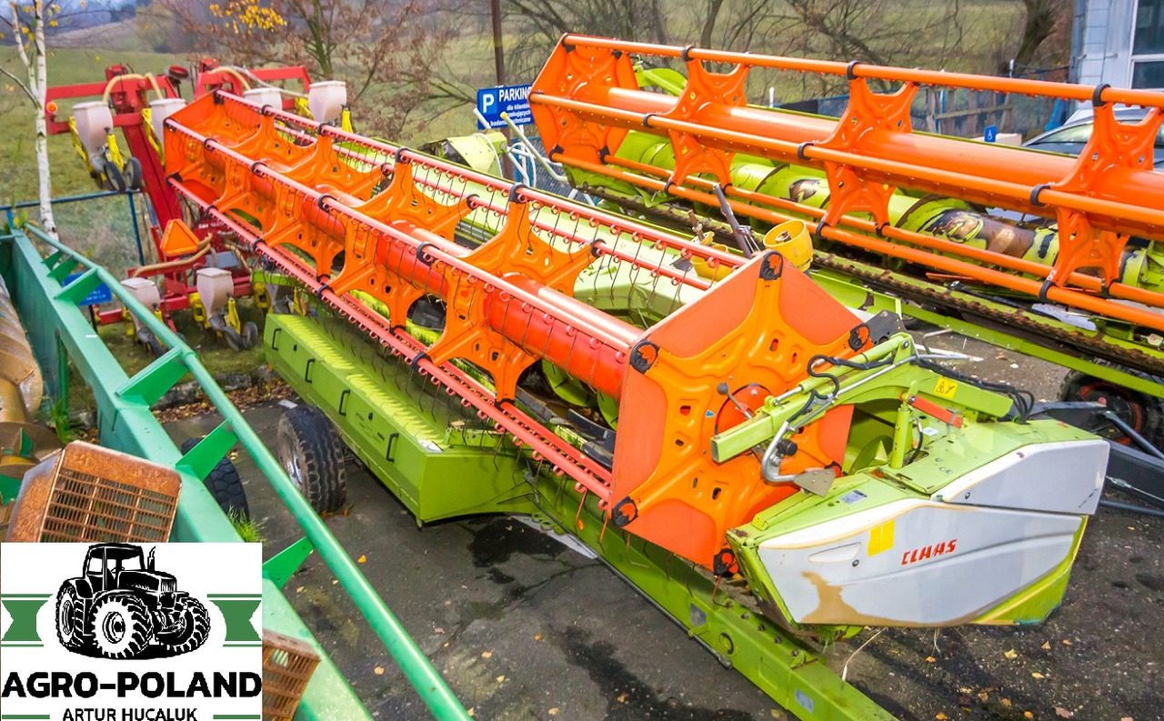 CLAAS VARIO 750 (NOWY MODEL)- 2013 ROK + WÓZEK + KOSY BOCZNE - Plataforma para colheitadeira: foto 1 CLAAS VARIO 750 (NOWY MODEL)- 2013 ROK + WÓZEK + KOSY BOCZNE - Plataforma para colheitadeira: foto 1