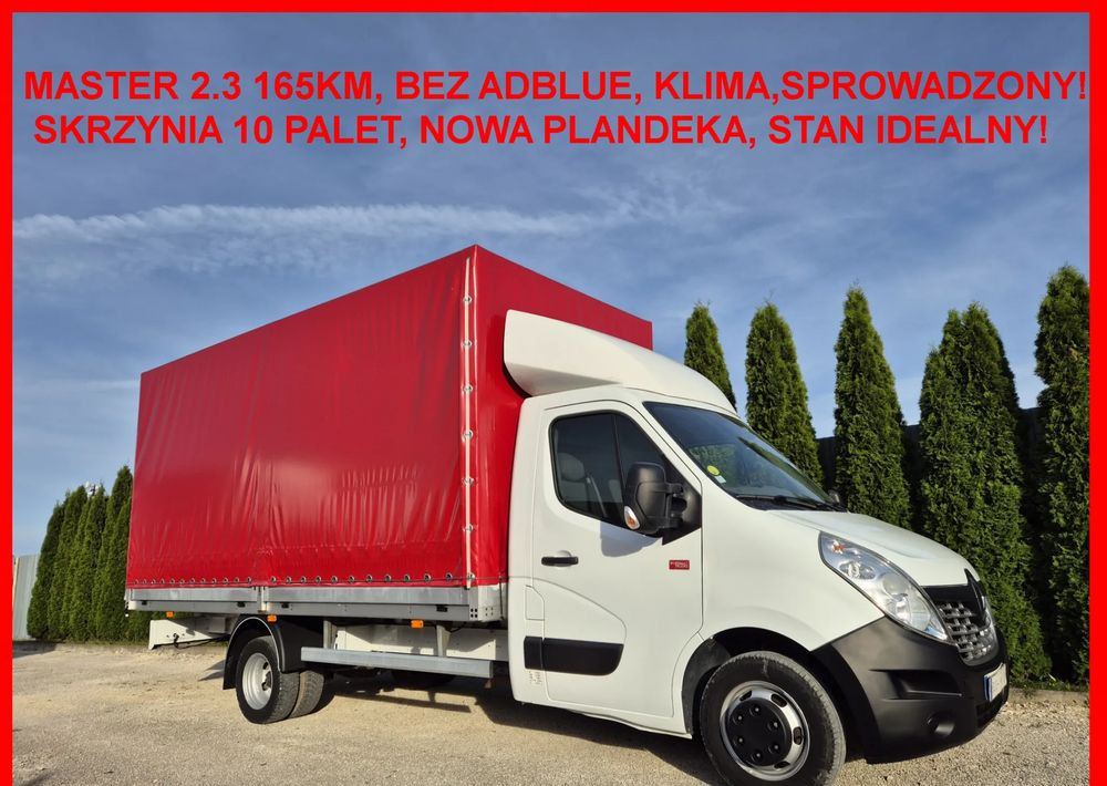 Renault Master 2.3 165KM Bez Adblue Skrzyniowy - Furgão de toldo: foto 1 Renault Master 2.3 165KM Bez Adblue Skrzyniowy - Furgão de toldo: foto 1