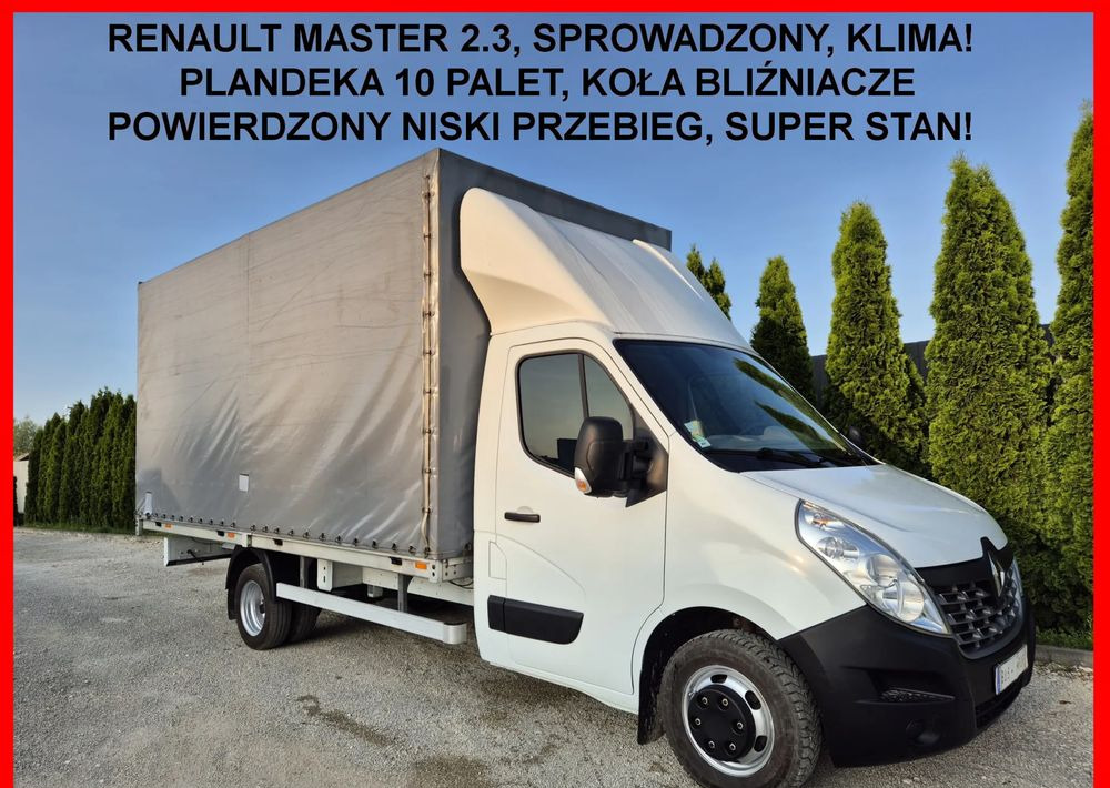 Renault Master 2.3 Plandeka 10 palet Bliźniaki - Furgão caixa aberta: foto 1 Renault Master 2.3 Plandeka 10 palet Bliźniaki - Furgão caixa aberta: foto 1