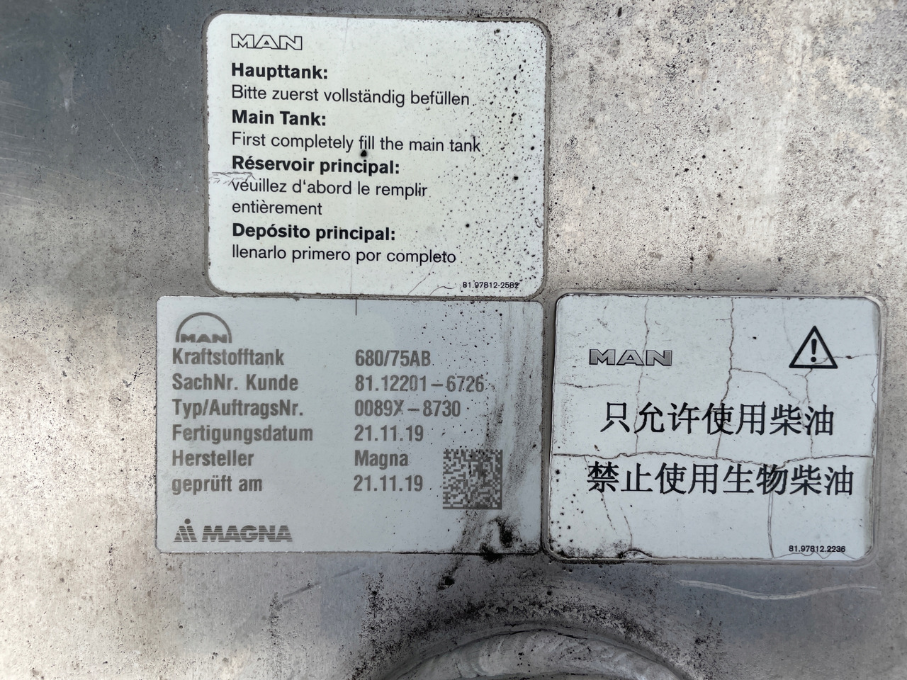 Tanque de combustível de Caminhão ZBIORNIK PALIWA MAN TGX TGS 680 L 75 AD BLUE 81122016726: foto 6 Tanque de combustível de Caminhão ZBIORNIK PALIWA MAN TGX TGS 680 L 75 AD BLUE 81122016726: foto 6