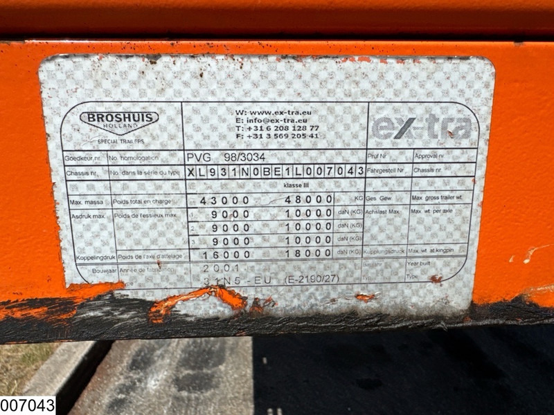 Broshuis open laadbak Extandable 21 Meter, 53750 kg - Semi-reboque plataforma/ Caixa aberta: foto 5 Broshuis open laadbak Extandable 21 Meter, 53750 kg - Semi-reboque plataforma/ Caixa aberta: foto 5