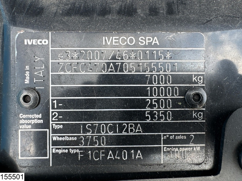 Iveco 70C14 EURO 6, Dhollandia, Engine problem - Caminhão furgão: foto 5 Iveco 70C14 EURO 6, Dhollandia, Engine problem - Caminhão furgão: foto 5