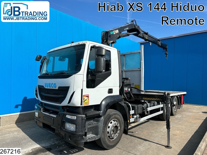 Iveco Stralis 310 6x2, EURO 5 EEV, HIAB, Remote, Steerling axle - Camião de caixa aberta/ Plataforma, Caminhão grua: foto 1 Iveco Stralis 310 6x2, EURO 5 EEV, HIAB, Remote, Steerling axle - Camião de caixa aberta/ Plataforma, Caminhão grua: foto 1
