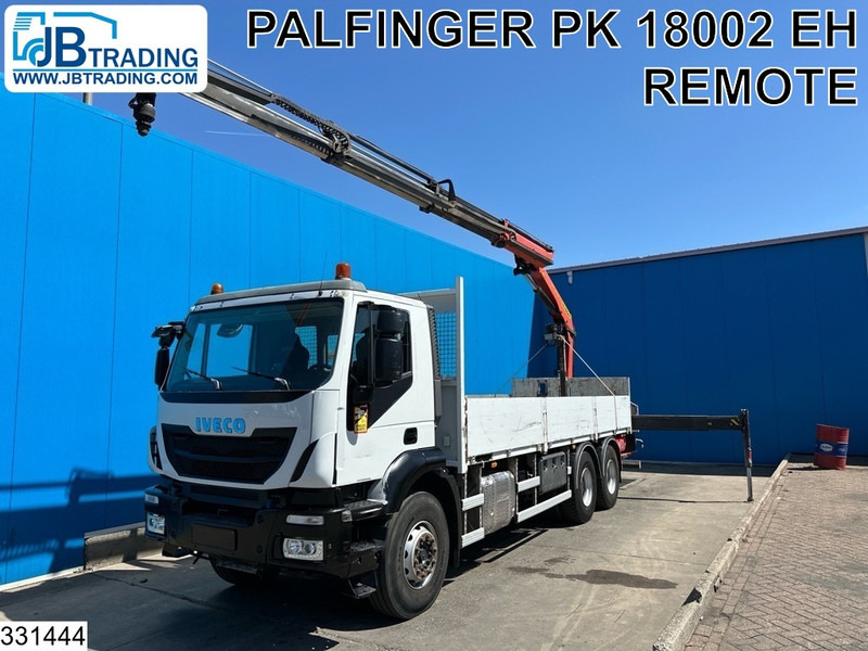 Iveco Trakker 360 6X4, EURO 6, Steel suspension, Palfinger - Camião de caixa aberta/ Plataforma, Caminhão grua: foto 1 Iveco Trakker 360 6X4, EURO 6, Steel suspension, Palfinger - Camião de caixa aberta/ Plataforma, Caminhão grua: foto 1