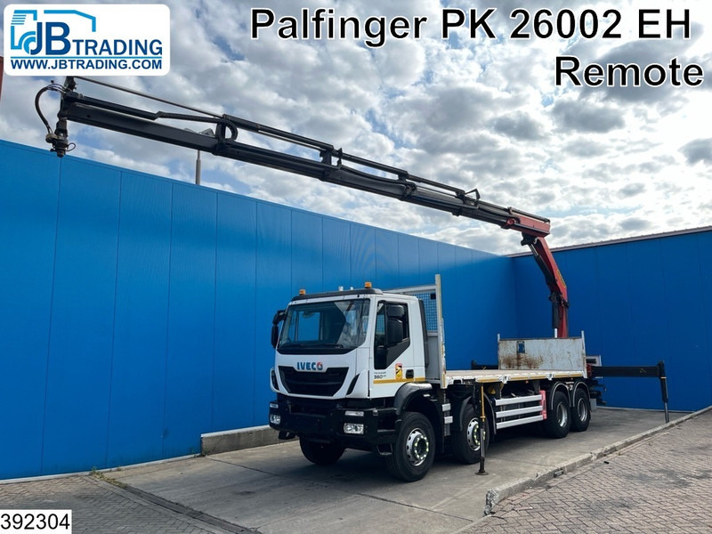Iveco Trakker 360 8x4, EURO 6, Retarder, Palfinger - Camião de caixa aberta/ Plataforma, Caminhão grua: foto 1 Iveco Trakker 360 8x4, EURO 6, Retarder, Palfinger - Camião de caixa aberta/ Plataforma, Caminhão grua: foto 1