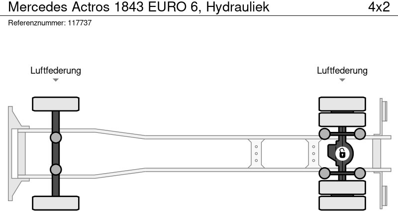 Caminhão chassi Mercedes-Benz Actros 1843 EURO 6, Hydrauliek: foto 13 Caminhão chassi Mercedes-Benz Actros 1843 EURO 6, Hydrauliek: foto 13