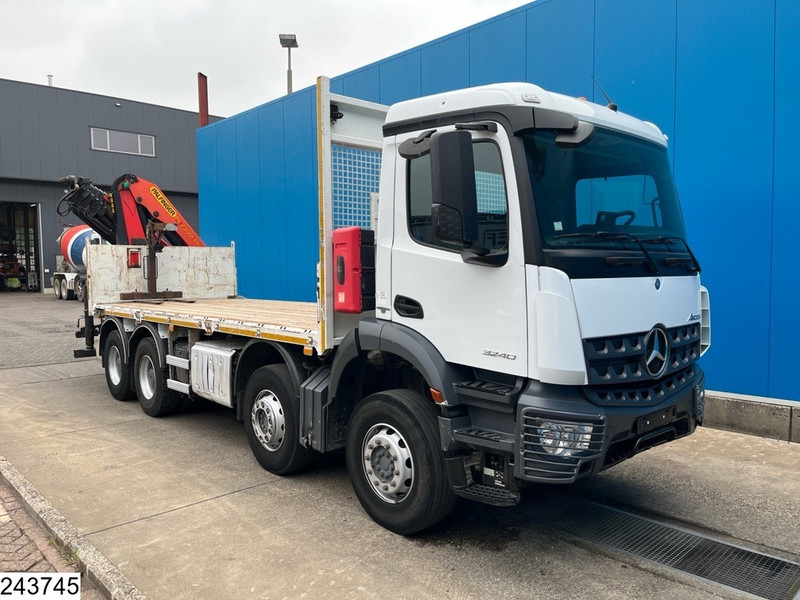 Mercedes-Benz Arocs 3240 8X4, EURO 6, Steel suspension, Palfinger - Camião de caixa aberta/ Plataforma, Caminhão grua: foto 3 Mercedes-Benz Arocs 3240 8X4, EURO 6, Steel suspension, Palfinger - Camião de caixa aberta/ Plataforma, Caminhão grua: foto 3