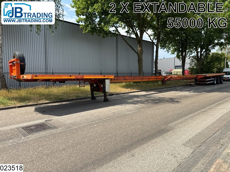 Nooteboom open laadbak 55000 KG, 28.95 m, 2 X Extandable - Semi-reboque plataforma/ Caixa aberta: foto 1 Nooteboom open laadbak 55000 KG, 28.95 m, 2 X Extandable - Semi-reboque plataforma/ Caixa aberta: foto 1