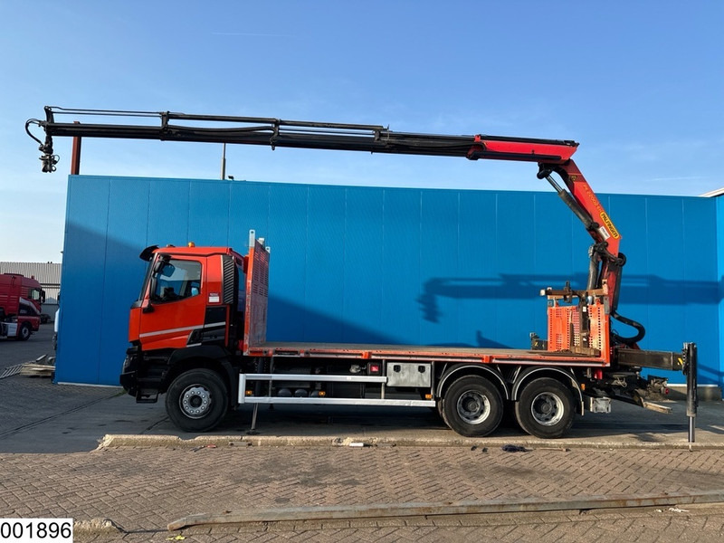 Camião de caixa aberta/ Plataforma, Caminhão grua Renault C 430 6x4, EURO 6, Retarder, Palfinger,Remote: foto 10