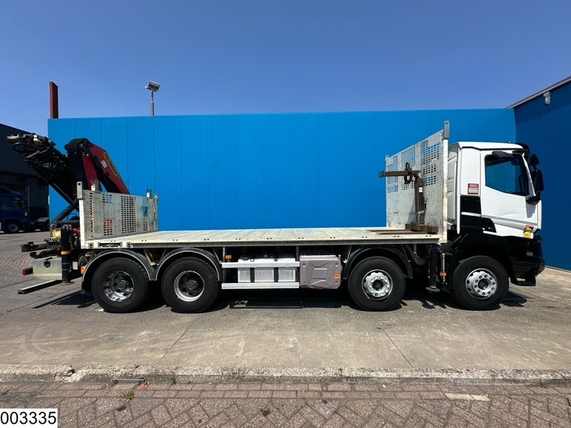 Camião de caixa aberta/ Plataforma, Caminhão grua Renault C 430 8X4, EURO 6, Steel suspension, Palfinger: foto 16