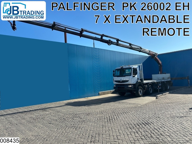 Renault Kerax 430 Dxi 8x4, EURO 5, Palfinger, Remote, Steel suspenion - Camião de caixa aberta/ Plataforma, Caminhão grua: foto 1 Renault Kerax 430 Dxi 8x4, EURO 5, Palfinger, Remote, Steel suspenion - Camião de caixa aberta/ Plataforma, Caminhão grua: foto 1