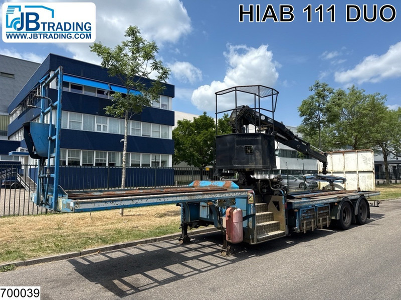 Samro open laadbak Hiab - Semi-reboque plataforma/ Caixa aberta: foto 1 Samro open laadbak Hiab - Semi-reboque plataforma/ Caixa aberta: foto 1