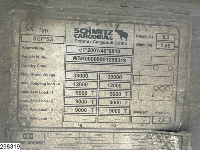 Schmitz Cargobull kipper - Semireboque basculante: foto 4 Schmitz Cargobull kipper - Semireboque basculante: foto 4