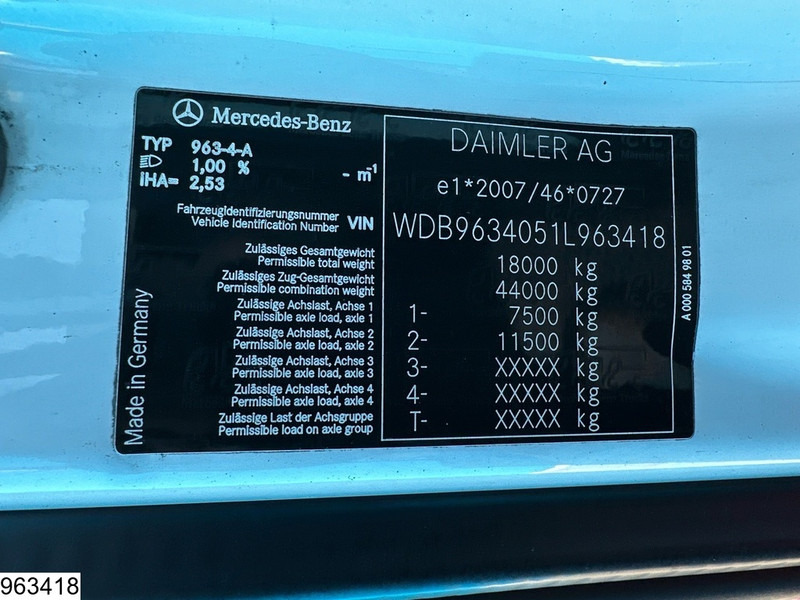Tractor Mercedes-Benz Actros 1843 EURO 6, Retarder, Lohr, Standairco: foto 7