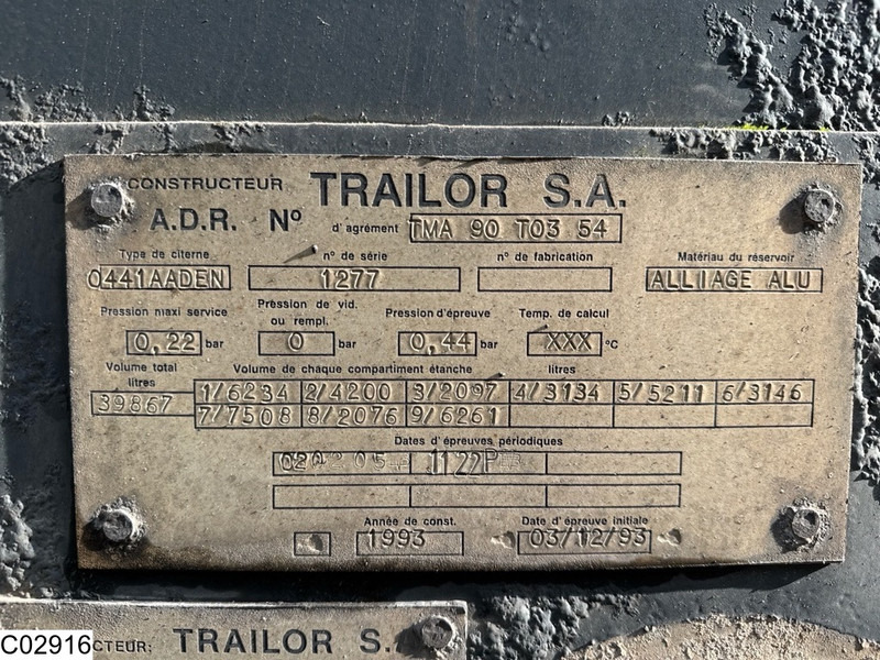 Trailor tank 39867 liter, 9 Comp - Semirreboque tanque: foto 5 Trailor tank 39867 liter, 9 Comp - Semirreboque tanque: foto 5