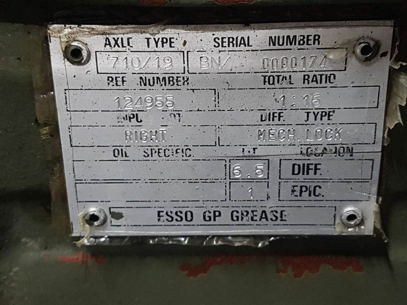 Eixo e peças de Máquina de construção Carraro 710/19-124955-Axle/Achse/As: foto 8 Eixo e peças de Máquina de construção Carraro 710/19-124955-Axle/Achse/As: foto 8