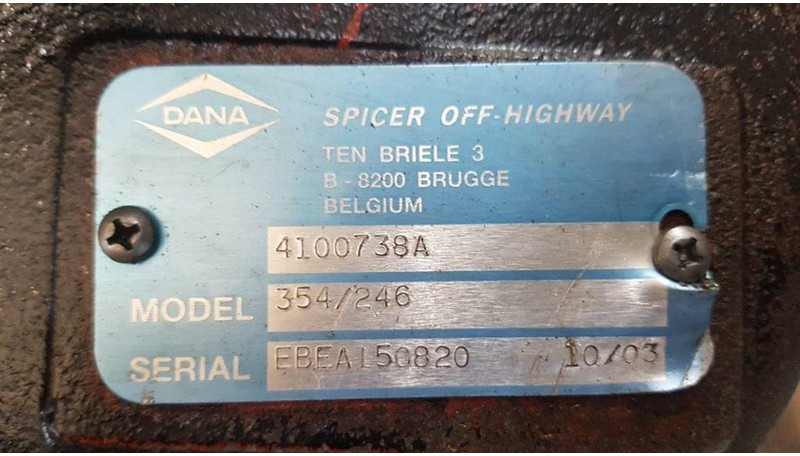 Caixas de velocidade e peças de Máquina de construção DANA Spicer 354 / 246 - Ahlmann AZ 150 - Transmiss: foto 8 Caixas de velocidade e peças de Máquina de construção DANA Spicer 354 / 246 - Ahlmann AZ 150 - Transmiss: foto 8