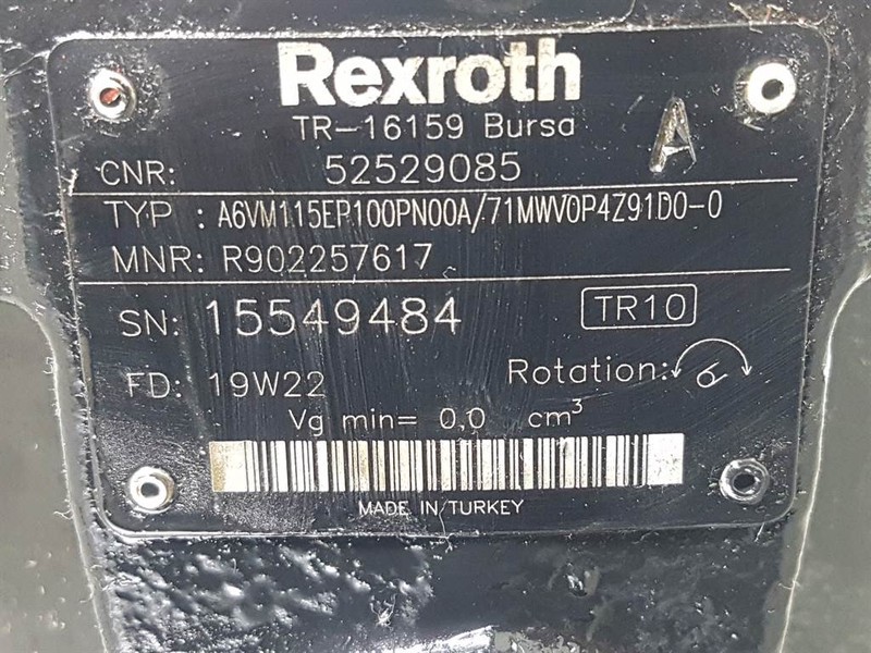 Manitou MLT630/730-Rexroth A6VM115EP100PN00A-Drive motor - Hidráulica de Máquina de construção: foto 4 Manitou MLT630/730-Rexroth A6VM115EP100PN00A-Drive motor - Hidráulica de Máquina de construção: foto 4