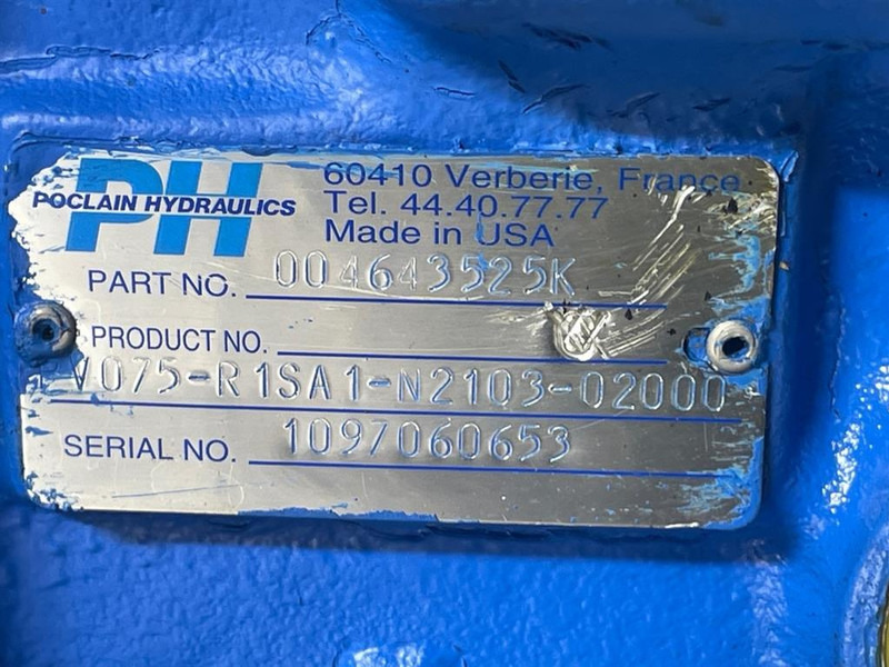 Poclain PV075-R1SA1-N2103-Drive pump/Fahrpumpe/Rijpomp - Hidráulica de Máquina de construção: foto 5 Poclain PV075-R1SA1-N2103-Drive pump/Fahrpumpe/Rijpomp - Hidráulica de Máquina de construção: foto 5